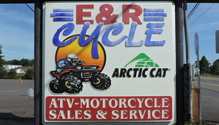ER Cycle front sign